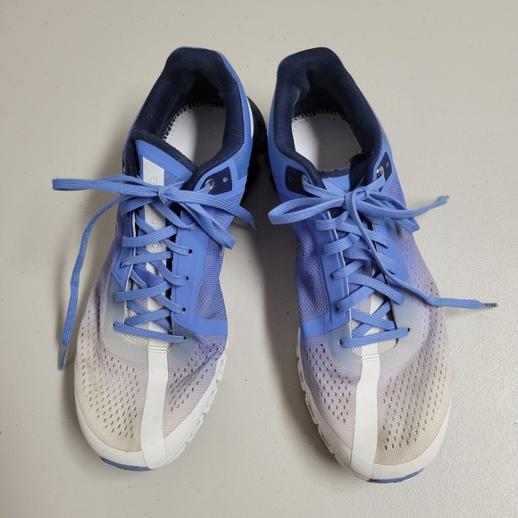 On Cloud Running Cloudflow Marina Blue White Sneakers. - Picture 1 of 11